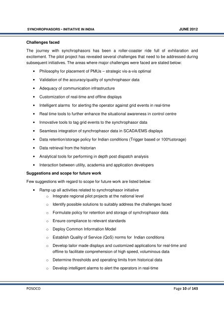 Synchrophasor Initiative in India - erldc