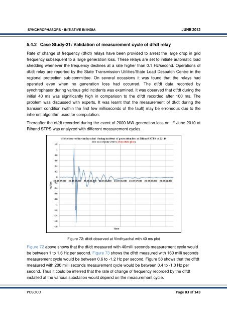 Synchrophasor Initiative in India - erldc