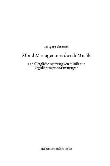 Mood Management durch Musik - Herbert von Halem Verlag