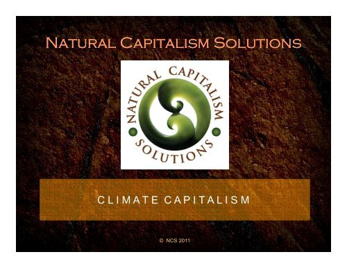 The Business Case for Climate Capitalism - Colorado WaterWise