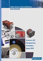 SOLUTIONS Vacon AC Frequency Inverters type NXL - Andantex UK