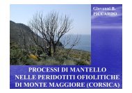 PROCESSI DI MANTELLO NELLE PERIDOTITI ... - UpperMantle.com