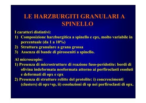 PROCESSI DI MANTELLO NELLE PERIDOTITI ... - UpperMantle.com