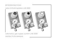 BETRIEBSANLEITUNG Labor-Entnahmestellen LAB 3000 ... - GCE