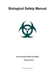 MSU Biosafety Manual - Michigan State University