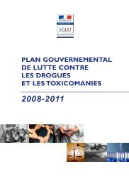 plan gouvernemental de lutte contre les drogues et les toxicomanies