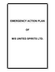 EMERGENCY ACTION PLAN OF M/S UNITED SPIRITS LTD. - Bhopal