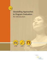 Storytelling Approaches to Program Evaluation - The California ...