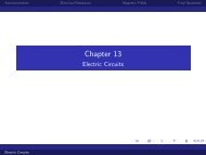 Chapter 13 - Electric Circuits