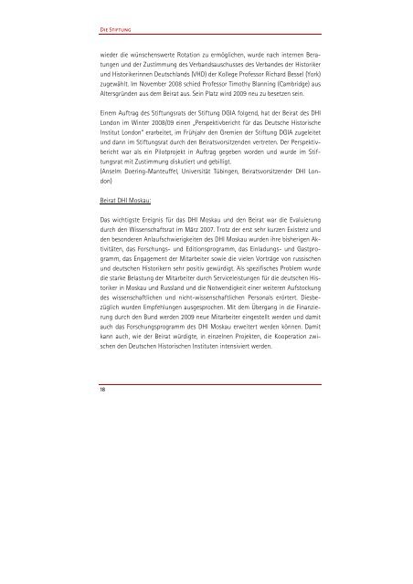 DGIA-Jahresbericht 2007-2008 - Max Weber Stiftung