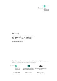 2 Das Profil: IT Service Advisor - IT-Weiterbildungssystem