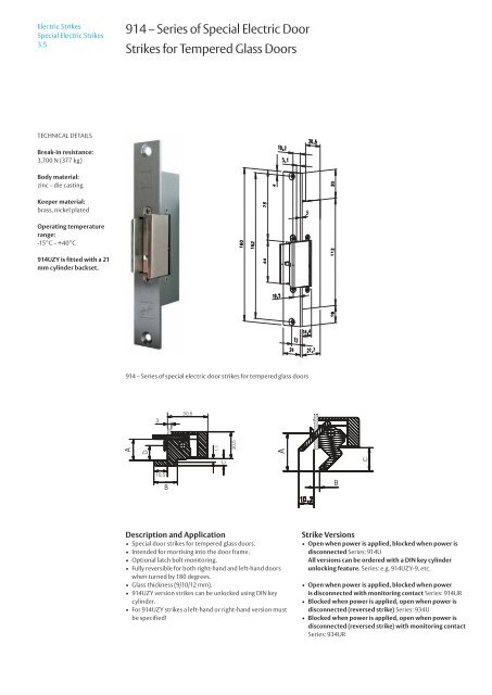 Electric Strikes - ASSA ABLOY