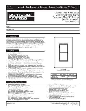 multiset pro electronic dimmable fluorescent ballast eb dimmer