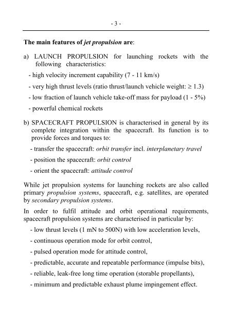 SPACECRAFT PROPULSION - KTH