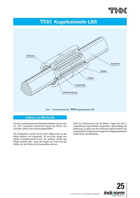 Katalog Kugelkeil-und Kugelnutwellen zum Download - Indunorm