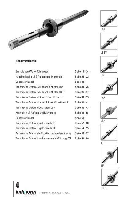 Katalog Kugelkeil-und Kugelnutwellen zum Download - Indunorm