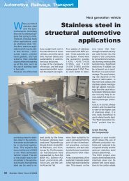 Stainless steel in structural automotive applications