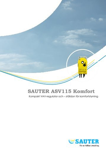 SAUTER ASV115 Komfort - Sauter Automation AB