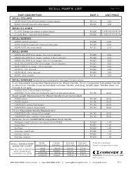 SCULL PARTS LIST - Concept2