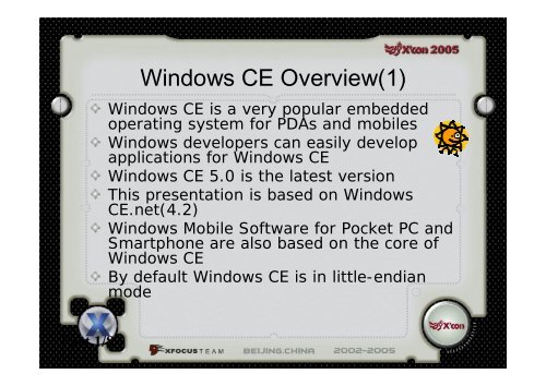 Hacking Windows CE