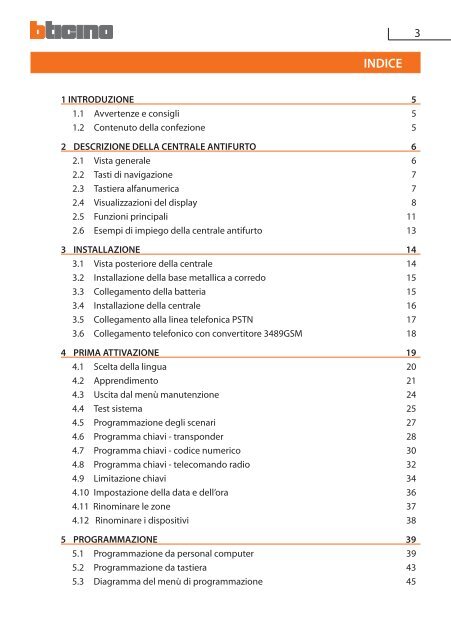 Manuale di installazione - Professionisti BTicino