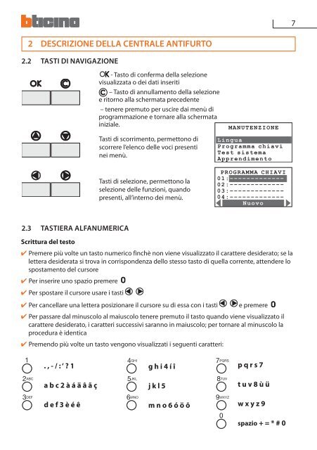 Manuale di installazione - Professionisti BTicino