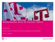 Vortrag Hr. Timpe - Deutsche Telekom AG