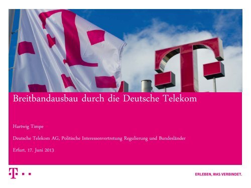 Vortrag Hr. Timpe - Deutsche Telekom AG