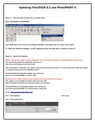 Updating FlexiSIGN 8.5 and PhotoPRINT 6 - Fellers