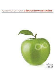 plan d'action pour l'Ã©ducation des mÃ©tis - Metis Nation of Ontario