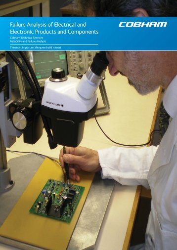 Failure Analysis of Electrical and Electronic Products and Components