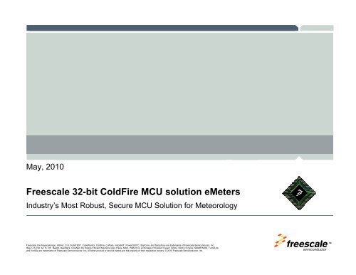 EUF-IND-T0871 New 32-bit ColdFire MCU - Freescale Semiconductor