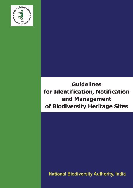 Biodiversity Heritage Sites - National Biodiversity Authority