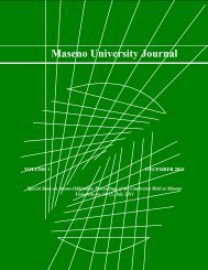 Maseno University Journal Volume 1 2012
