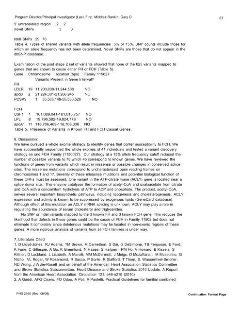 FA 5 Progress Report WV-INBRE - Joan C. Edwards School of ...