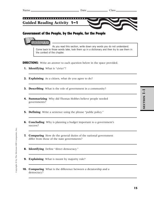 Unit 1 Resources: Foundations of American Citizenship - Deerlake ...