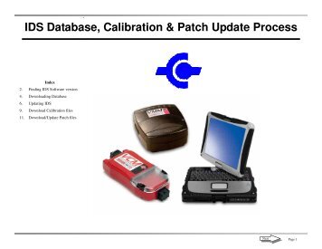 IDS Database, Calibration & Patch Update Process