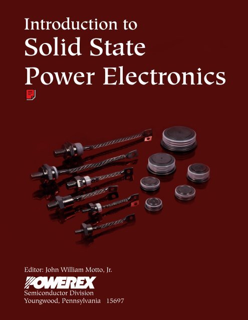 Introduction to Solid State Electronics - Powerex