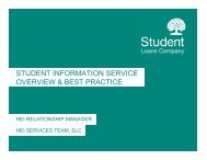 student information service overview & best practice - HEI Services