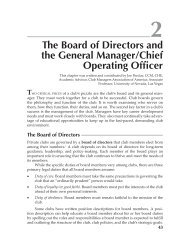 The Board of Directors and the General Manager/Chief Operating ...