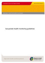 Isocyanate health monitoring guidelines - Queensland Government