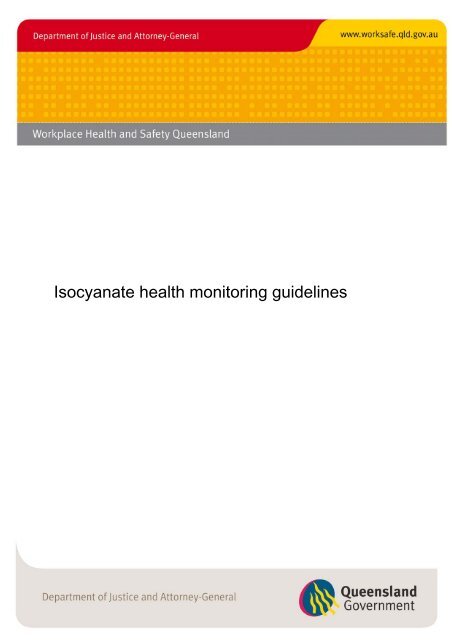 Isocyanate health monitoring guidelines - Queensland Government