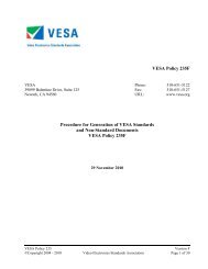 VESA Policy 235F Procedure for Generation of VESA Standards and ...