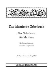 Das islamische Gebetbuch - Ahmadiyya Muslim Jamaat Schweiz