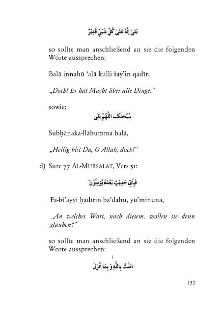 Das islamische Gebetbuch - Ahmadiyya Muslim Jamaat Schweiz