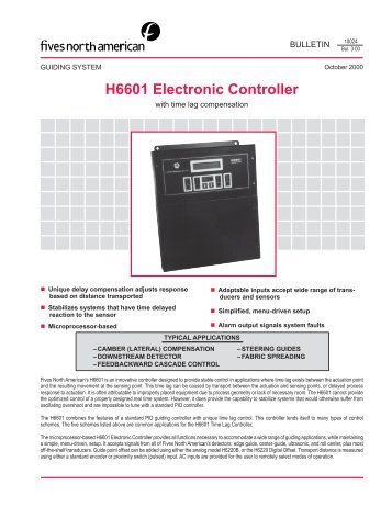 H6601 Electronic Controller - Fives North American Combustion, Inc.