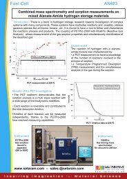 Combined mass spectrometry and sorption ... - Setaram