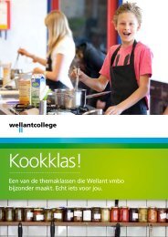 Kookklas Wellant vmbo - Wellantcollege