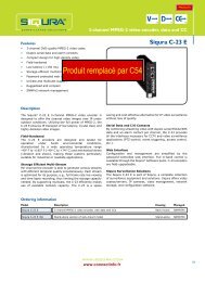 Siqura C-23 E - Connectinfo