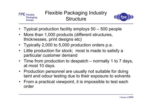 Good Practice for Testing Odour and Taint in the Flexible Packaging ...